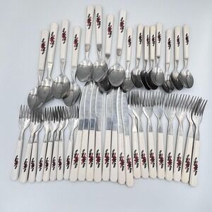 VTG Pfaltzgraff Christmas Heritage Flatware  40 Pc Set  8 Settings